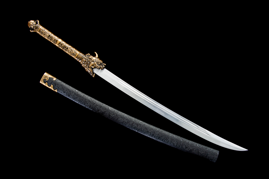 Thanh Đao Long Duệ | Thép Mangan Cao Cấp – Cán Nhôm Nguyên Khối